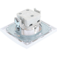 Розетка с заземлением, белая UNIVersal Бриллиант 7947625