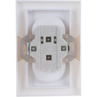 Двойная розетка без заземления, белая UNIVersal Бриллиант 7947519