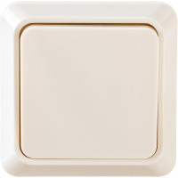 Одноклавишный выключатель, бежевый UNIVersal Олимп Б-О0021