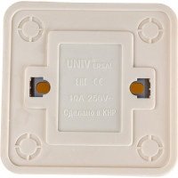 Одноклавишный выключатель, бежевый UNIVersal Олимп Б-О0021