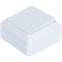 Одноклавишный выключатель, белый UNIVersal Олимп О0021