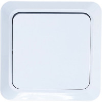 Одноклавишный выключатель, белый UNIVersal Олимп О0021