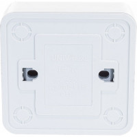 Одноклавишный выключатель с подсветкой, белый UNIVersal Олимп О0121