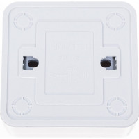 Двухклавишный выключатель, белый UNIVersal Олимп О0023