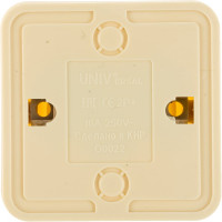 Розетка без заземления, бежевая UNIVersal Олимп Б-О0022