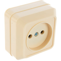 Розетка без заземления, бежевая UNIVersal Олимп Б-О0022