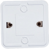 Розетка без заземления, белая UNIVersal Олимп О0022