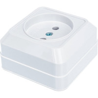 Розетка без заземления, белая UNIVersal Олимп О0022