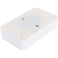 Двойная розетка без заземления, белая UNIVersal Олимп О0102