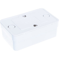 Двойная розетка с заземлением, белая UNIVersal Олимп О0128