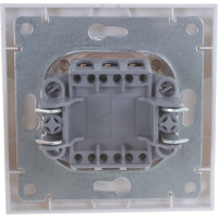 Одноклавишный выключатель, белый UNIVersal Бриллиант 7947366