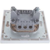 Одноклавишный выключатель, белый UNIVersal Бриллиант 7947366