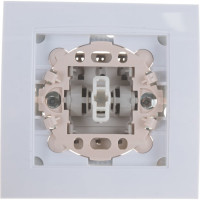 Одноклавишный выключатель, белый UNIVersal Бриллиант 7947366