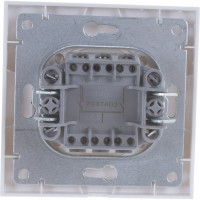 Двухклавишный выключатель, белый UNIVersal Бриллиант 7947403