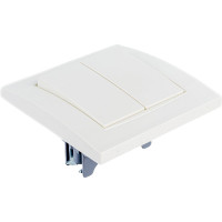 Двухклавишный выключатель, слоновая кость UNIVersal Бриллиант 7948622