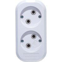 Колодка без заземления, 2 гнезда, AБС-пластик UNIVersal E202