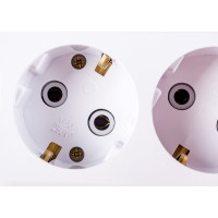 Колодка с заземлением, 3 гнезда, AБС-пластик UNIVersal E303