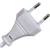 Шнур для бра с проходным выключателем, белый ШВВП 2х0,75 1,7м UNIVersal А1060