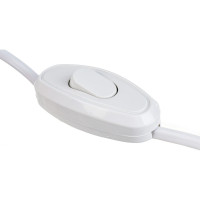 Шнур для бра с проходным выключателем, белый ШВВП 2х0,75 1,7м UNIVersal А1060