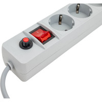 Сетевой фильтр ПВС 3*0,75 серый 1,8м UNIVersal 967U-5001