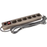 Сетевой фильтр ПВС 3*0,75 серый 3м UNIVersal 967U-5003