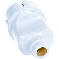 Прямая вилка с/з, белая 16А 250В UNIVersal А101