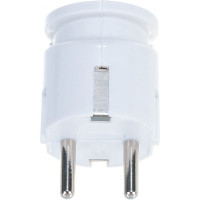 Угловая вилка с/з, белая 16А 250В UNIVersal А105