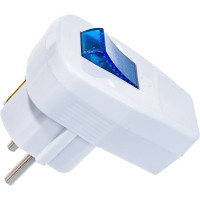 Вилка с выключателем UNIVersal с/з, белая 16А 250В 0056