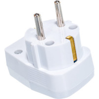 Вилка с выключателем UNIVersal с/з, белая 16А 250В 0056