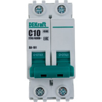 Автоматический выключатель DEKraft ВА101-2P-010A-C 11065DEK 121909