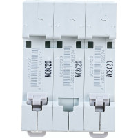 Автоматический выключатель (АВ) DEKraft ВА-101, 3 Р, тип C, 20 А, 4.5 кА 11079DEK