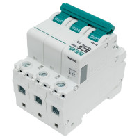 Автоматический выключатель (АВ) DEKraft ВА-101, 3 Р, хар-ка D, 25 А, 4.5 кА 11128DEK