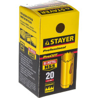 Коронка универсальная биметаллическая PROFESSIONAL (20х38 мм; 1/2'') STAYER 29547-020