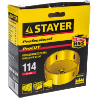 Коронка универсальная биметаллическая PROFESSIONAL (114х38 мм; 5/8'') STAYER 29547-114