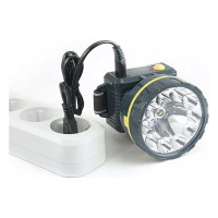 Фонарь ЯРКИЙ ЛУЧ LH-105A "Механик" налобный аккумуляторный 2 режима 0.5W/0.5W+10LED зарядка 220В 4606400616221