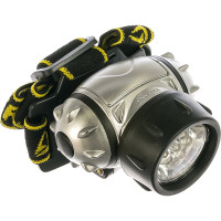 Налобный светодиодный фонарь STAYER STANDARD 7LED, 3 режима, 3ААА 56572