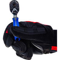 Трещотка (1/4", 108 мм, 72 зубца, флажковая, для головок и вставок бит) KING TONY 276A-04G