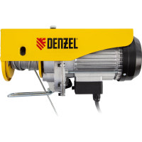 Электрический тельфер Denzel TF-500, 0,5 т, 1020 Вт, высота 12 м, 10 м/мин 52012
