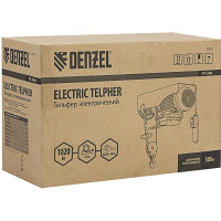 Электрический тельфер Denzel TF-500, 0,5 т, 1020 Вт, высота 12 м, 10 м/мин 52012