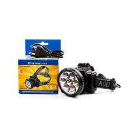 Налобный аккумуляторный фонарь Ultraflash LED5365220В, черный, 5 LED, 2 режима 11648