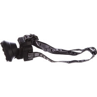 Налобный аккумуляторный фонарь 220В, черный, 0.5Вт LED, 2 режима Ultraflash LED5366 11649