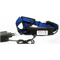 Налобный аккумуляторный фонарь Ultraflash E150 220В, черный, CREE 3Вт, фокус, 2 аккум. 18650, 3 режима 12188