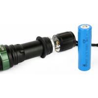 Аккумуляторный фонарь Ultraflash E142 220В, черный, CREE 3Вт, фокус, 3 режима, 18650 12187