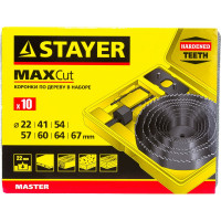 Коронки по дереву кольцевые "MASTER" 7 шт. STAYER 29600-H7