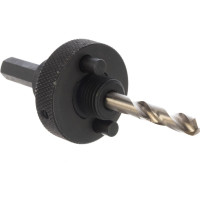 Державка "PROFESSIONAL" с пружинный фиксатором для коронок (32-152 мм) быстросъёмная STAYER 29550