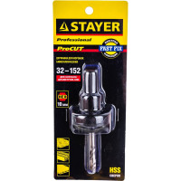 Державка "PROFESSIONAL" с пружинный фиксатором для коронок (32-152 мм) быстросъёмная STAYER 29550