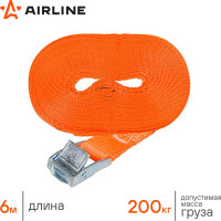 Ремень крепления груза с фиксатором (6 м, 200 кг) Airline AS-T-02