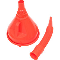 Воронка Airline непроливайка D-135мм с гибким носиком, L=370мм, латунная сетка, пакет с навершием APF-02