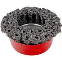 Щетка чашечная двухрядная (75 мм; М14, крученая проволока 0,35 мм) для УШМ MATRIX 74676