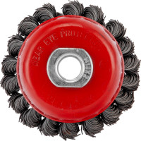 Щетка чашечная двухрядная (75 мм; М14, крученая проволока 0,35 мм) для УШМ MATRIX 74676